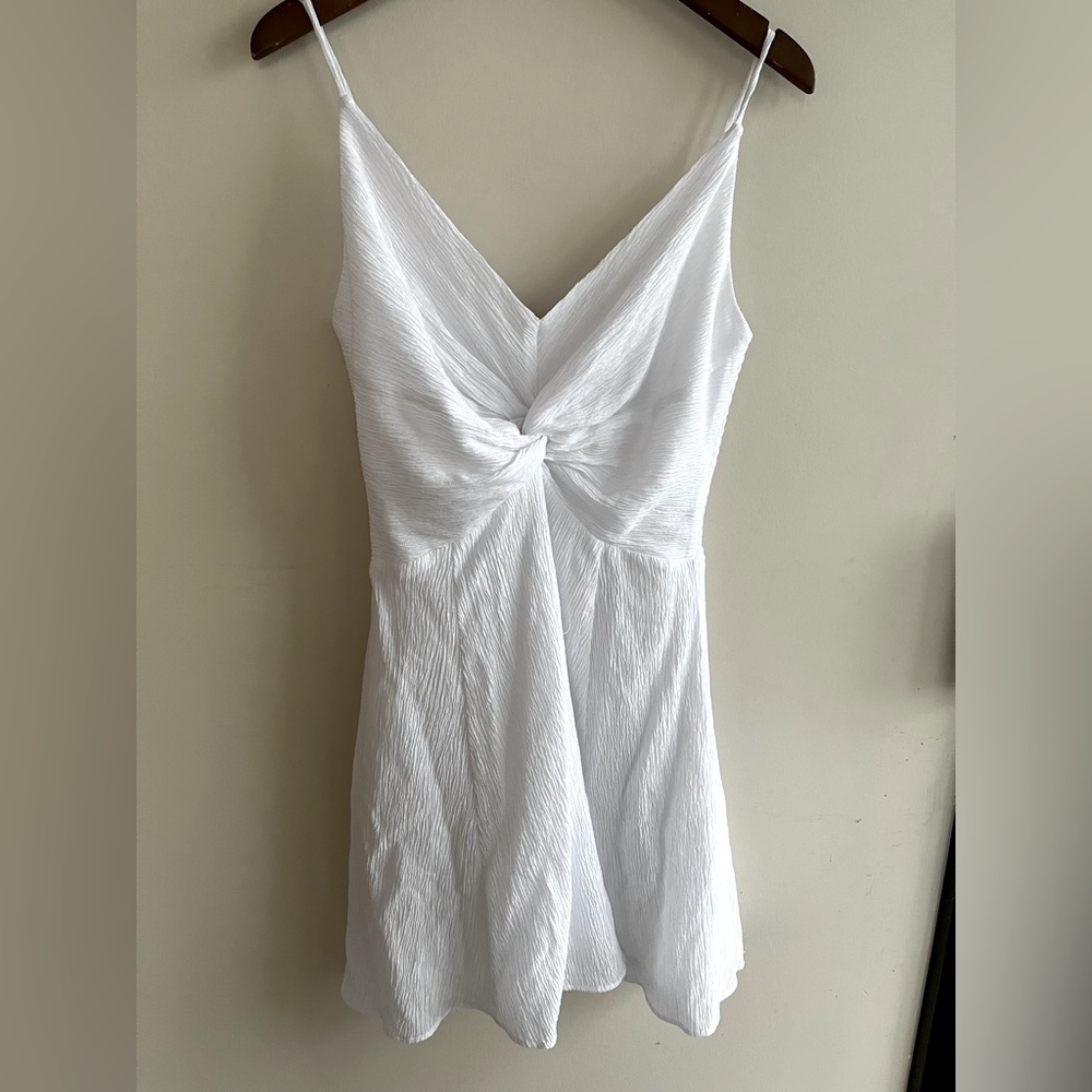 Lightweight Abercrombie white mini summer dress NWT